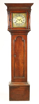 Lot 681 - JONAS BARBER (WINSTER) FECIT. A GOOD EARLY 18TH CENTURY PRE NUMBERED OAK EIGHT-DAY LONGCASE CLOCK