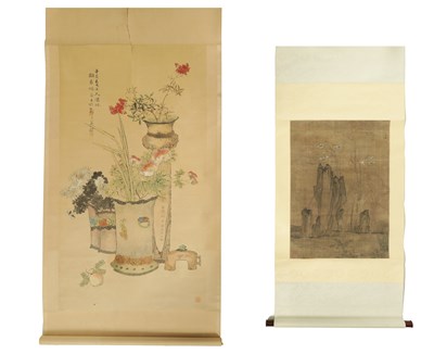 Lot 1330 - TWO EARLY 20TH CENTURY CHINESE WATERCOLOURS