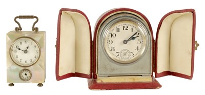 Lot 1068 - TWO EARLY 20TH CENTURY BOUDOIR CLOCKS