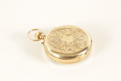Lot 254 - AN EARLY 20TH CENTURY 9 CARAT GOLD FOB WATCH