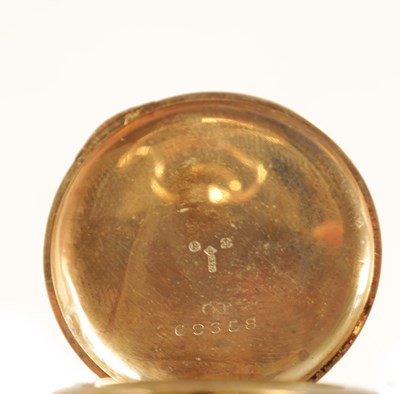 Lot 254 - AN EARLY 20TH CENTURY 9 CARAT GOLD FOB WATCH