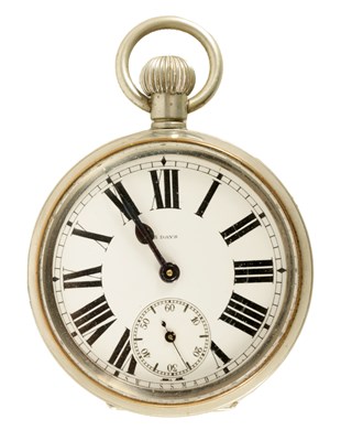 Lot 329 - A RARE EARLY 20TH CENTURY SWISS EIGHT DAY OPEN FACE POCKET WATCH