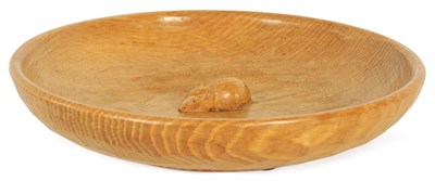 Lot 982 - A ROBERT 'MOUSEMAN' THOMPSON OAK FRUIT BOWL