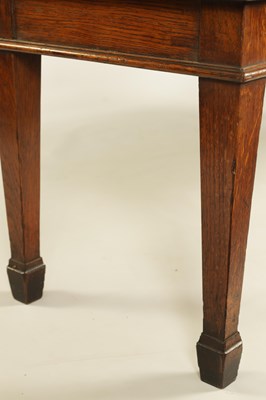 Lot 120 - HOWARD & SONS LTD, BERNERS St, A LATE 19TH CENTURY OAK HALL BENCH