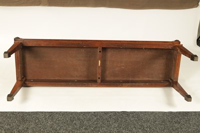 Lot 120 - HOWARD & SONS LTD, BERNERS St, A LATE 19TH CENTURY OAK HALL BENCH