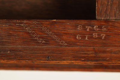 Lot 120 - HOWARD & SONS LTD, BERNERS St, A LATE 19TH CENTURY OAK HALL BENCH