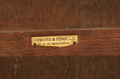 Lot 120 - HOWARD & SONS LTD, BERNERS St, A LATE 19TH CENTURY OAK HALL BENCH