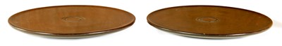 Lot 564 - A PAIR OF LATE GEORGIAN MAHOGANY LAZY SUSANS