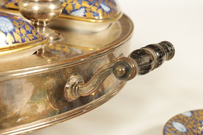 Lot 75 - AN IMPRESSIVE EARLY/MID 19TH CENTURY COUNTRY HOUSE SILVER PLATED TABLE HORS D'OEUVRE SERVICE