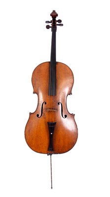 Lot 603 - AN ANTIQUE CELLO length of back measures 76cm,...