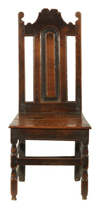 Lot 1239 - A LATE 17TH CENTURY JOINED OAK SIDE CHAIR