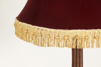 Lot 1371 - AN 18TH CENTURY STYLE MAHOGANY STANDARD LAMP