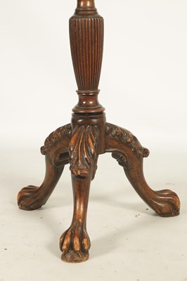 Lot 1371 - AN 18TH CENTURY STYLE MAHOGANY STANDARD LAMP