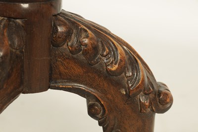 Lot 1371 - AN 18TH CENTURY STYLE MAHOGANY STANDARD LAMP