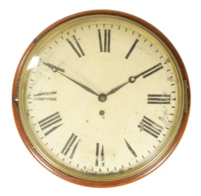 Lot 658 - A REGENCY CONVEX DIAL FUSEE WALL CLOCK