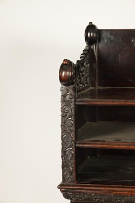 Lot 194 - A FINE 19TH CENTURY CHINESE HARDWOOD SIDE CABINET