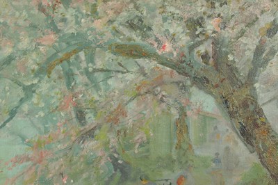 Lot 624 - YAMADA BASKE (MINNESOTA/JAPAN 1869-1934) OIL ON CANVAS