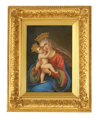 Lot 71 - A FINELY PAINTED LATE 19TH CENTURY GERMAN PORCELAIN PLAQUE