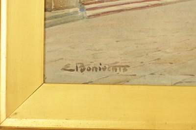 Lot 635 - EUGENIO BONIVENTO (1880-1956) A PAIR OF EARLY 20TH CENTURY WATERCOLOURS