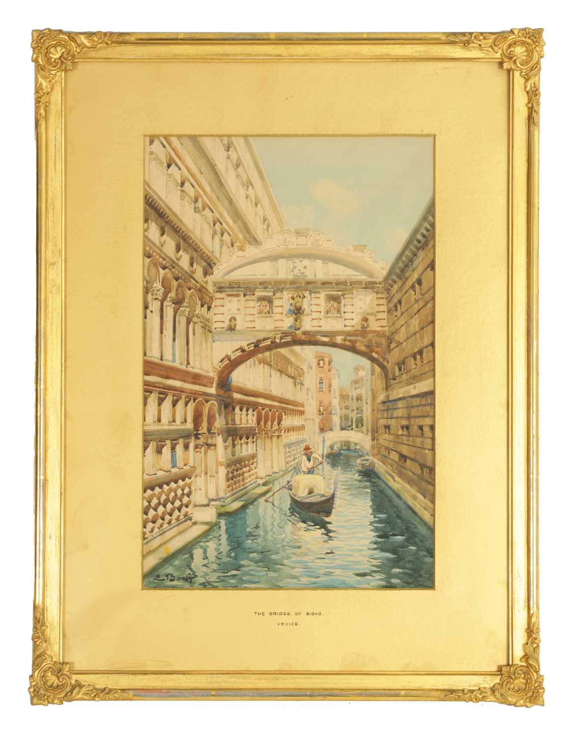 Lot 828 - EUGENIO BONIVENTO (1880-1956) AN EARLY 20TH CENTURY WATERCOLOUR