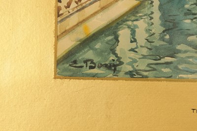 Lot 828 - EUGENIO BONIVENTO (1880-1956) AN EARLY 20TH CENTURY WATERCOLOUR