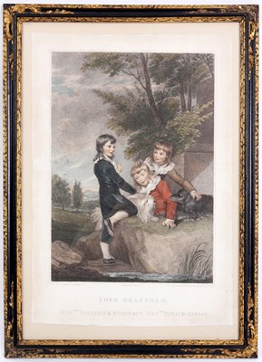 Lot 430 - A BARTOLOZZI COLOURED PRINT AFTER SIR JOSHUA...