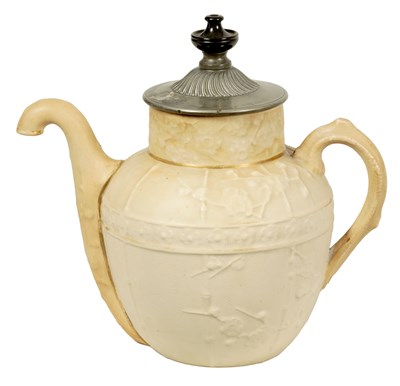 Lot 1220 - A 19TH CENTURY DOULTON BURSLEM ROYALS PATENT SELF-POURING TEAPOT