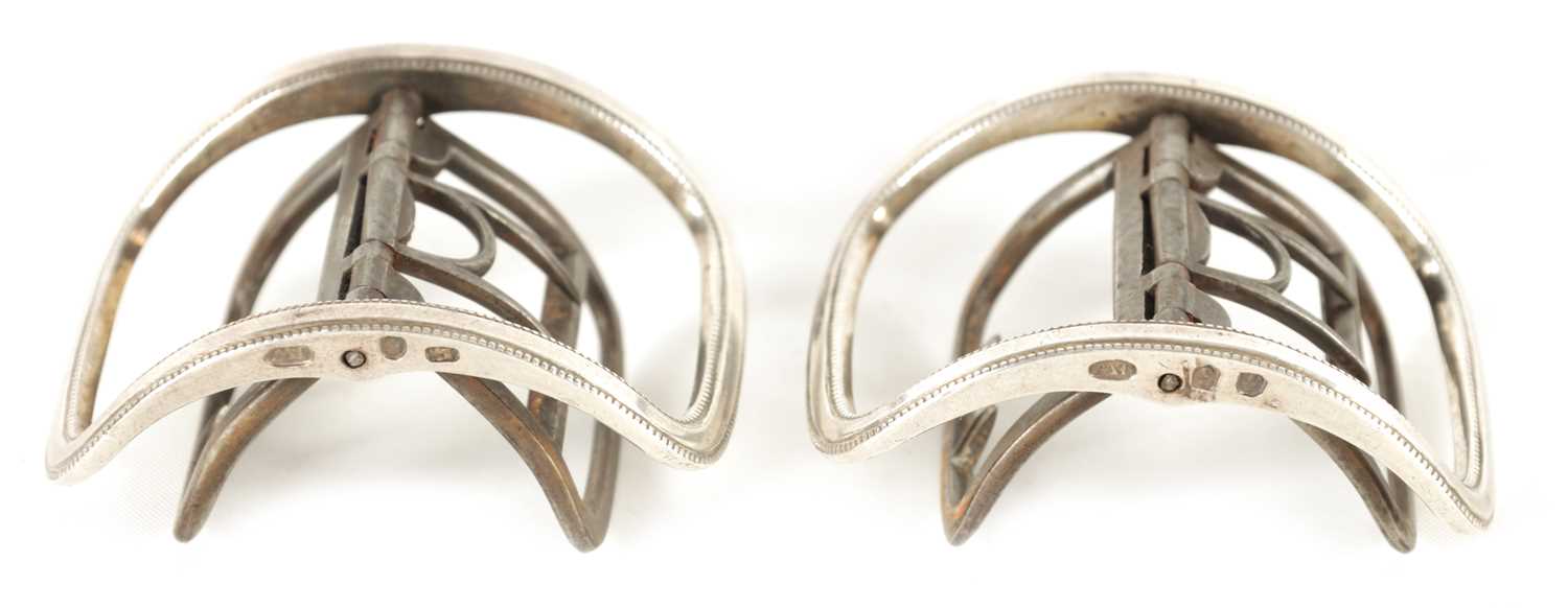 Lot 1282 A PAIR OF REGENCY SILVER SHOE BUCKLES