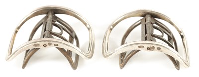 Lot 1282 - A PAIR OF REGENCY SILVER SHOE BUCKLES