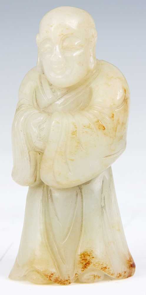 Lot 109 - A CHINESE 18th CENTURY JADE PENDANT carved as...