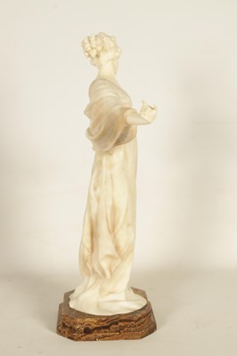 Lot 759 - PAUL PHILLIPE (1870–1930). AN EARLY 20TH CENTURY FRENCH MIXED MEDIA FIGURAL SCULPTURE OF A YOUNG LADY