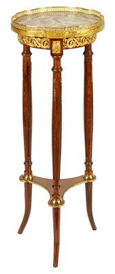 Lot 830 - A LATE 19TH CENTURY MAHOGANY AND ORMOLU MOUNTED FRENCH JARDINIERE STAND