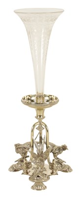 Lot 318 - A LATE 19TH CENTURY ELKINGTON & CO. STYLE SILVER PLATED CENTRE PIECE