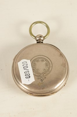 Lot 177 - H. COHEN, MANCHESTER. A LATE 19TH CENTURY SILVER CHRONOGRAPH POCKET WATCH