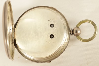 Lot 177 - H. COHEN, MANCHESTER. A LATE 19TH CENTURY SILVER CHRONOGRAPH POCKET WATCH