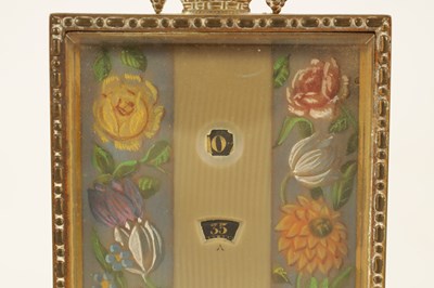 Lot 965 - A SMALL VINTAGE SWISS ORMOLU AND PINK MARBLE DESK CLOCK
