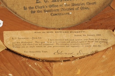 Lot 1430 - E.C. MIDDLETON. A PAIR OF EARLY CHROMOLITHOGRAPHS OF GEORGE WASHINGTON AND HIS WIFE