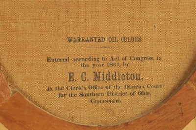 Lot 1430 - E.C. MIDDLETON. A PAIR OF EARLY CHROMOLITHOGRAPHS OF GEORGE WASHINGTON AND HIS WIFE