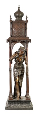 Lot 614 - A MAGNIFICENT LIFE SIZE 19TH CENTURY FRENCH ISLAMIC STYLE FIGURAL BRONZE