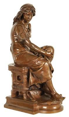 Lot 949 - FERDINAND BARBEDIENNE (1810-1892). A 19TH CENTURY FIGURAL BRONZE SCULPTURE