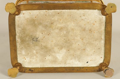 Lot 45 - A LARGE 19TH CENTURY ORMOLU MOUNTED CAPODIMONTE PORCELAIN TABLE CASKET