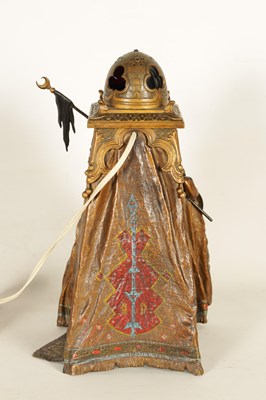 Lot 823 - FRANZ BERGMAN. AN EARLY 20TH CENTURY AUSTRIAN COLD-PAINTED BRONZE ORIENTALIST TABLE LAMP