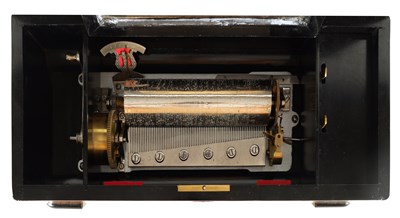 Lot 710 - A LATE 19TH CENTURY SWISS SIX AIRS CYLINDER MUSIC BOX