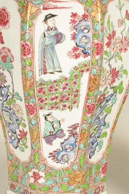 Lot 91 - A FINE PAIR OF 19TH CENTURY SAMSON ORIENTAL STYLE VASES AND COVERS