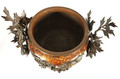 Lot 327 - A LARGE JAPANESE MEIJI PERIOD PATINATED KORO AND COVER
