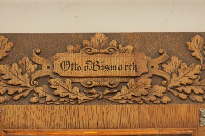 Lot 587 - A LATE 19TH CENTURY BLACK FOREST CARVED OAK FRAME