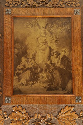 Lot 587 - A LATE 19TH CENTURY BLACK FOREST CARVED OAK FRAME