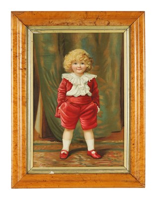 Lot 351 - A 19TH CENTURY PRINT OF A STANDING YOUNG CHILD