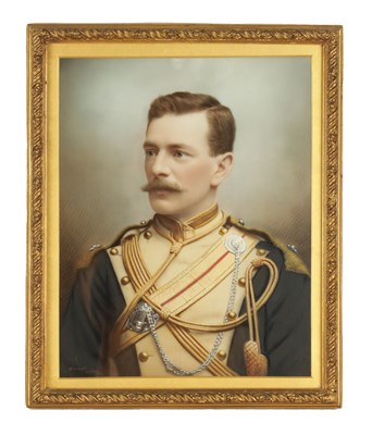 Lot 890 - A 19TH CENTURY HAND-TINTED OPALOTYPE PORTRAIT BY RUSSELL, LONDON