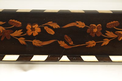 Lot 1075 - A LATE 19TH CENTURY ITALIAN MARQUETRY FALCHINI BROTHERS HANGING MIRROR
